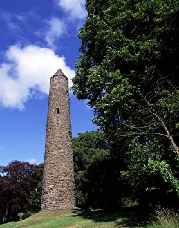 Low Angle View Of A Tower, Antrim Round Tower, County Antrim, Northern Ireland Low Angle View Of A Tower, Antrim Round Tower, County Antrim, Northern Ireland