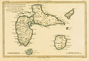 Map Of The French Indies Or French Caribbean Circa Map Of The French Indies Or French Caribbean Circa