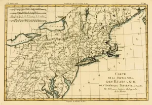 Map Of The Northern United States Of North America Circa.1760. From " Map Of The Northern United States Of North America Circa.1760. From "