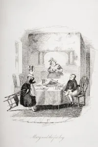 Mary And The Fat Boy. Illustration From The Charles Dickens Novel The Pickwick Papers By H.K. Browne Known As Phiz Mary And The Fat Boy. Illustration From The Charles Dickens Novel The Pickwick Papers By H.K. Browne Known As Phiz