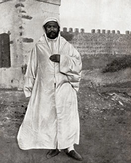 Historical Collection: Moulay Yusef Ben Hassan Portrait Alawi Sultan Of Morocco