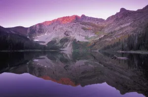 Mountain At Sunset, Kootenays, British Columbia, Canada Mountain At Sunset, Kootenays, British Columbia, Canada