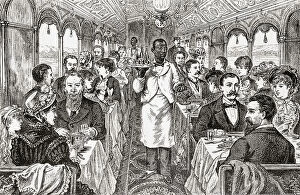 Historical Collection: Passengers Dining Pullman Parlour Pullman Parlor