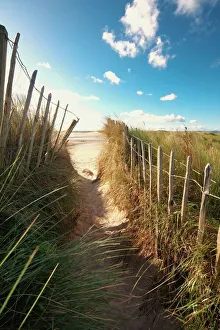 Pathway To The Beach, Beadnell, Northumberland, England Pathway To The Beach, Beadnell, Northumberland, England