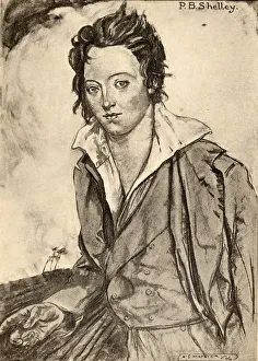 Percy Bysshe Shelley, 1792-1822. English Romantic Poet. From An Illustration By A.S. Hartrick Percy Bysshe Shelley, 1792-1822. English Romantic Poet. From An Illustration By A.S. Hartrick