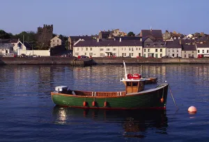 Portaferry, Strangford Lough, Ards Peninsula, Co Down, Ireland; Fishing Boat In A Lake Near A Village Portaferry, Strangford Lough, Ards Peninsula, Co Down, Ireland; Fishing Boat In A Lake Near A Village