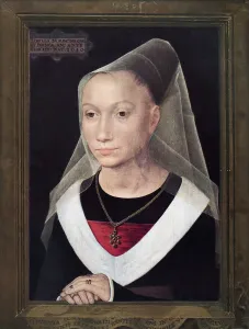 Portrait of a Young Woman, 1480, after Hans Memling. From L'Illustration, published 1936 Portrait of a Young Woman, 1480, after Hans Memling. From L'Illustration, published 1936