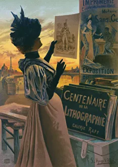 Poster advertising the Exposition du Centenaire de la Lithographie, or Centenary Exhibition of Lithography Poster advertising the Exposition du Centenaire de la Lithographie, or Centenary Exhibition of Lithography