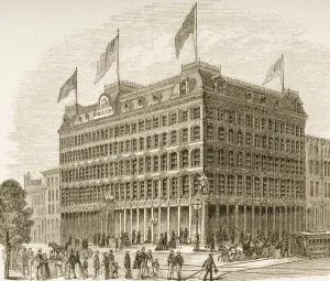 Public Ledger Building Philadelphia Pennsylvania In 1870S. From American Pictures Drawn With Pen And Pencil By Rev Public Ledger Building Philadelphia Pennsylvania In 1870S. From American Pictures Drawn With Pen And Pencil By Rev