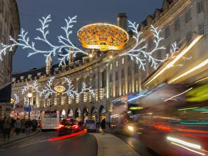 Regent Street Decorated For Christmas; London, England Regent Street Decorated For Christmas; London, England