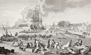 Rochefort, France, In The 18Th Century. The Main Port For Supplying France's Overseas Possessions Rochefort, France, In The 18Th Century. The Main Port For Supplying France's Overseas Possessions