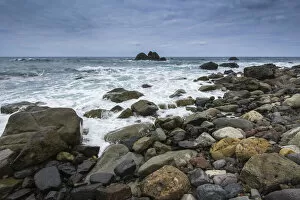 African Places And Things Collection: Rock Beach at Punta de Santiago, Benijo, Tenerife, Canary Islands, Spain