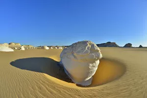 African Places And Things Collection: Rock Formation in White Desert, Libyan Desert, Sahara Desert, New Valley Governorate, Egypt