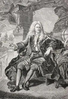 Samuel Bernard, 1651-1739, Count Of Coubert. French Financier. From Xviii Siecle Institutions, Usages Et Costumes Samuel Bernard, 1651-1739, Count Of Coubert. French Financier. From Xviii Siecle Institutions, Usages Et Costumes