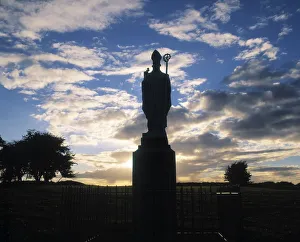 Sculpture Of St Patrick, Hill Of Tara, Co Meath, Ireland Sculpture Of St Patrick, Hill Of Tara, Co Meath, Ireland