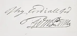 Signature Of William Penn 1644 To 1718 English Quaker Leader Signature Of William Penn 1644 To 1718 English Quaker Leader