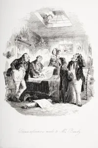 Solemn Reference Is Made To Mr Bunsby Illustration From The Charles Dickens Novel Dombey And Son By H.K Solemn Reference Is Made To Mr Bunsby Illustration From The Charles Dickens Novel Dombey And Son By H.K