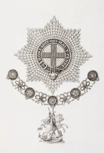 Star, Collar And Badge Of The Order Of The Garter. From The Cyclopaedia Or Universal Dictionary Of Arts Star, Collar And Badge Of The Order Of The Garter. From The Cyclopaedia Or Universal Dictionary Of Arts