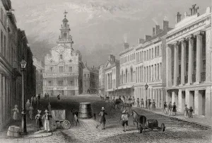 State Street Boston Usa From A 19Th Century Print Engraved By S Lacy After W H Bartlett State Street Boston Usa From A 19Th Century Print Engraved By S Lacy After W H Bartlett
