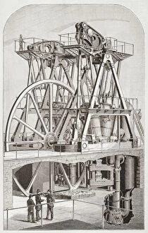 Historical Collection: Steam Pumping Engine Pump Leavitt Erasmus Darwin Leavitt