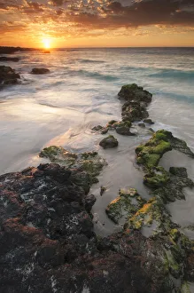 Sunset On The Kona-Kailoa Coast Of Hawaii; Kona, Island Of Hawaii, Hawaii, United States Of America Sunset On The Kona-Kailoa Coast Of Hawaii; Kona, Island Of Hawaii, Hawaii, United States Of America