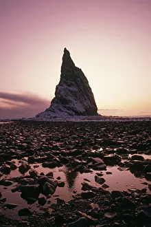Sunset Over Rock Kayak Island Se Alaska Autumn Gulf Of Alaska Sunset Over Rock Kayak Island Se Alaska Autumn Gulf Of Alaska