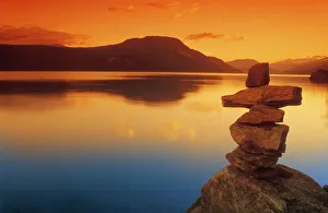 Sunset Over Water, Shuswap Lake, British Columbia, Canada Sunset Over Water, Shuswap Lake, British Columbia, Canada