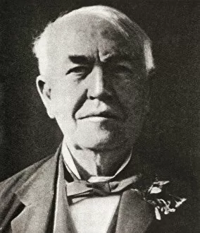 Alva Collection: Thomas Alva Edison, 1847 - 1931. American inventor and businessman