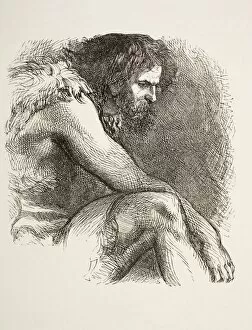 Historical Collection: Timon In His Cave From Timon Of Athens By William Shakespeare