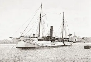 The torpedo boat New Spain, (Nueva Espana), a Temeraire-class ship of the line belonging to the Spanish Armada The torpedo boat New Spain, (Nueva Espana), a Temeraire-class ship of the line belonging to the Spanish Armada
