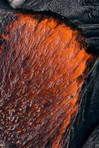 USA, Hawaii, Close up of molten Pahoehoe lava from Kilauea Volcano in Hawaii Volcanoes National Park; Big Island USA, Hawaii, Close up of molten Pahoehoe lava from Kilauea Volcano in Hawaii Volcanoes National Park; Big Island