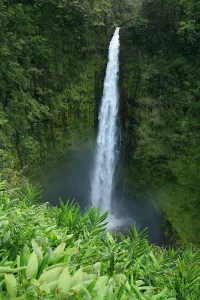USA, Hawaii Islands, Big Island, View Of Misty Falls; Akaka Falls State Park USA, Hawaii Islands, Big Island, View Of Misty Falls; Akaka Falls State Park