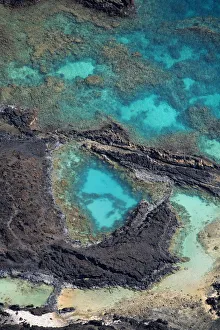 USA, Hawaii, view from above; La Perouse Bay, Ahihi Kinau Natural Preserve USA, Hawaii, view from above; La Perouse Bay, Ahihi Kinau Natural Preserve