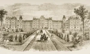 Vassar College Poughkeepsie New York In 1870S. From American Pictures Drawn With Pen And Pencil By Rev Samuel Manning Vassar College Poughkeepsie New York In 1870S. From American Pictures Drawn With Pen And Pencil By Rev Samuel Manning