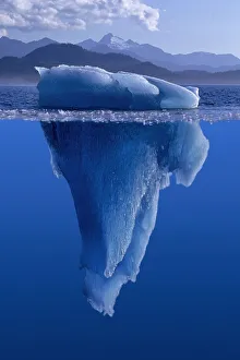 View Of An Iceberg Above And Below The Surface Of The Water View Of An Iceberg Above And Below The Surface Of The Water