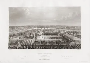 View of the London docks in the mid 19th century. From Monuments Anciens et Modernes by Jules Gailhabaud View of the London docks in the mid 19th century. From Monuments Anciens et Modernes by Jules Gailhabaud
