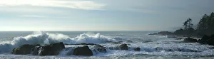Waves On Rocky Shoreline, Botany Bay, British Columbia Waves On Rocky Shoreline, Botany Bay, British Columbia