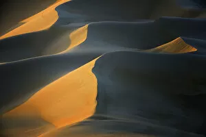 African Places And Things Collection: Windswept Sand Dunes at Sunset, Matruh, Great Sand Sea, Libyan Desert, Sahara Desert, Egypt