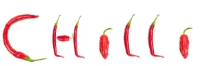 The Word chilli Spelled With Red Jalapeno Peppers The Word chilli Spelled With Red Jalapeno Peppers