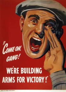 World War Two Propaganda, General Motors, circa 1942 World War Two Propaganda, General Motors, circa 1942
