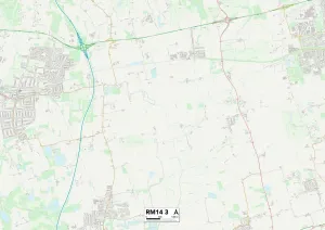 Havering RM14 3 Map Havering RM14 3 Map