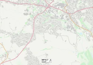 Kirklees WF15 7 Map Kirklees WF15 7 Map