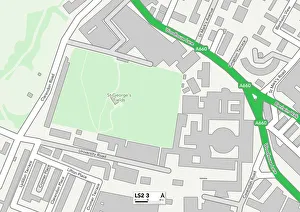 LS - Leeds (Postcode Sector Maps) (Map Marketing) available as Framed ...