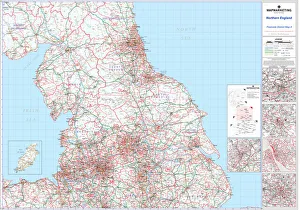 Northern England Postcode District Map Print (Sheet 4)