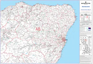 Aberdeenshire Postcode Sector Map Print (Sheet 32)