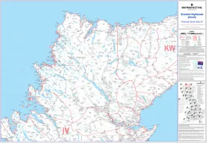 Scottish Highlands North Postcode Sector Print Map