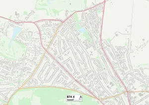 Birmingham Street Map Print B74 4