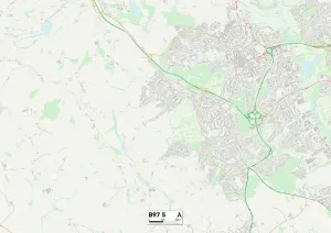 Birmingham Street Map Print
