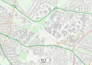 Birmingham B11 2 Print Map Sector