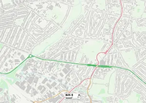 B - Birmingham Prints: Birmingham B25 8 Print Map Sector Map